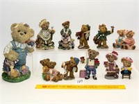 Group of Bear Figurines - Plastic - Located in