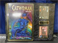 Catwoman Plaque With Comic and Cards