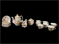 17 Pc Antique Japanese Tea Set