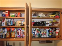 Cabinet contents.