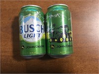 John Deere Busch Lite Collector Tins - Unopened