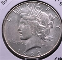 1923 S PEACE DOLLAR CHOICE BU