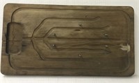 VINTAGE WOOD MEAT CUTTING BOARD STABALIZERS