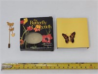 80's Butterfly Collection In Box  Plus Bonus Pin