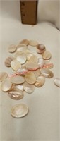 Mother of pearl beads oblong