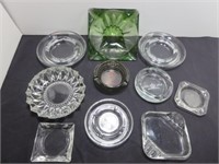 *Cool VTG Ashtray Collection Square Emerald Green