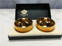 Set of Skultuna Sweden Brass Cups Votives