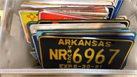 Large Bin of 60’s 70’s & 80’s State License Plates