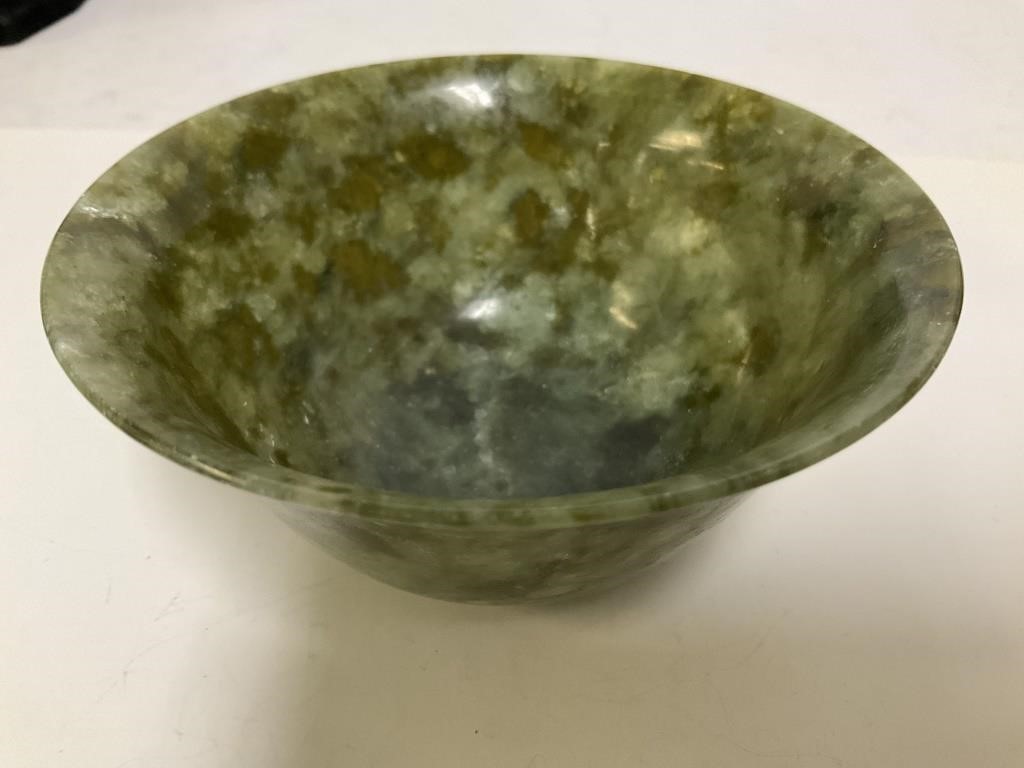 Stone Vintage Bowl, Maybe Jade 4in wide