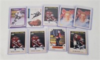 9 Hockey Cards - Gretzky, Lindros, Federov Etc.