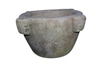 Antique Carved Marble Mortar