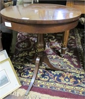 Duncan Phyfe style round lamp table
