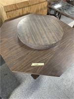 Wood table with extra table top sets