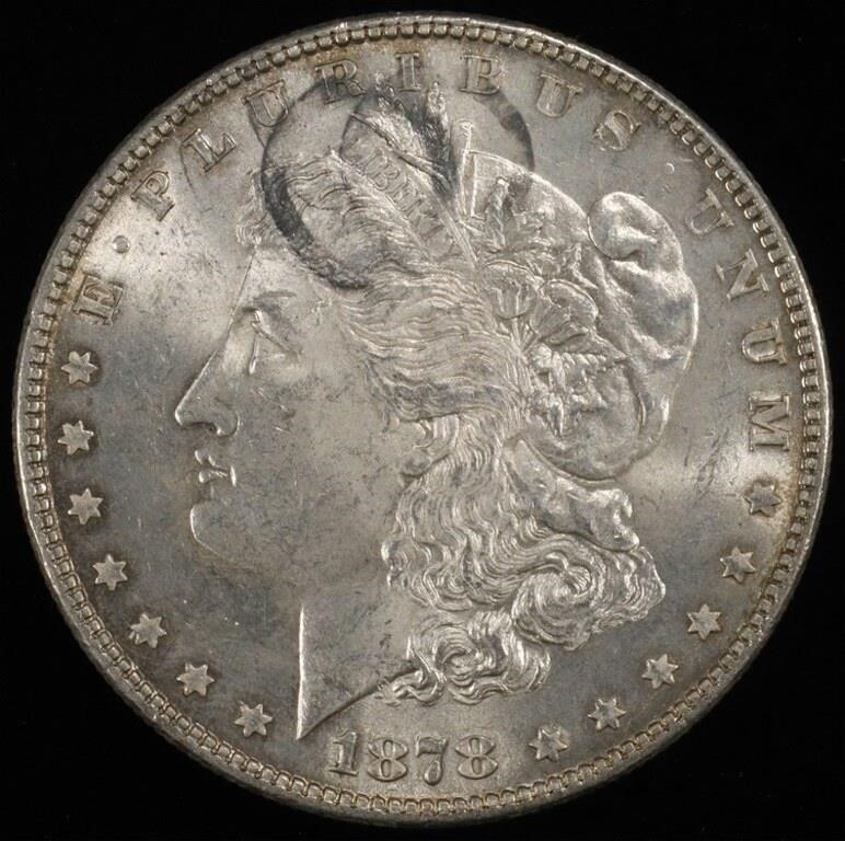 1878 7TF REV 78 MORGAN DOLLAR BU