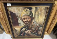 Vintage Portrait Painting of Man