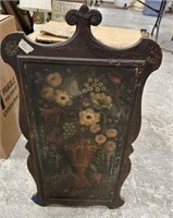 Antique Floral Painting on Canvas