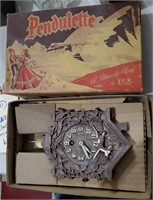 Old LUX Pendulette clock w original box