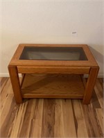 Glass Top Side Table