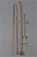 (3) Vintage Pocket Watch Chains