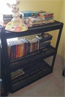 Plastic Shelf with Novel Type Books