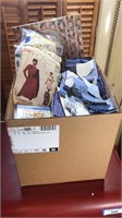 Large unsorted box of Vintage Sewing patterns