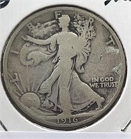 1916P Liberty Half Dollar Nice