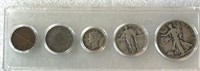 5 Coin Type Set