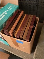 Box lot wooden photo frames