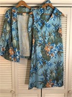 VINTAGE LAURA-GENE FASHIONS POLYESTER DRESS SET