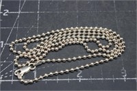 Neck Chain, 24inch, 9 Grams, Sterling Silver