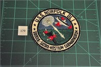 USS Norfolk DL 1 1970s US Navy Military Patch