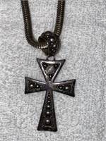 sterling silver cross and chain