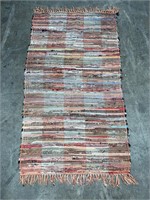 MONTAUK ALGUNDE HAND MADE VINTAGE AREA RUG 60x34