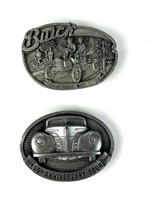 Vintage Buick Ford Belt Buckles