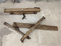 Wooden double tree Yoke parts