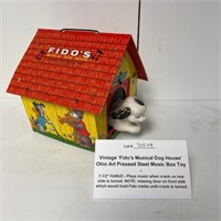 Vtg 'Fido's Musical Dog House' Toy