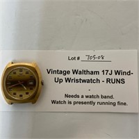 Waltham 17J Watch, Runs, no band