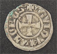 Ancient Coin, Duchy of Athens Guilluame Ide la