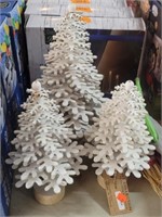 3 Table Top Christmas Trees