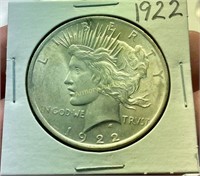 1922 SILVER PEACE DOLLAR