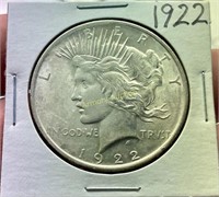 1922 SILVER PEACE DOLLAR