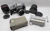 Canon FT Camera & Several Lenses