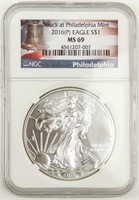 Coin 2016-P  American Silver Eagle NGC MS69