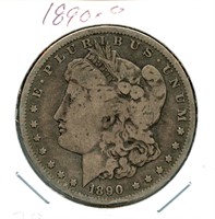 1890-O Morgan Silver Dollar