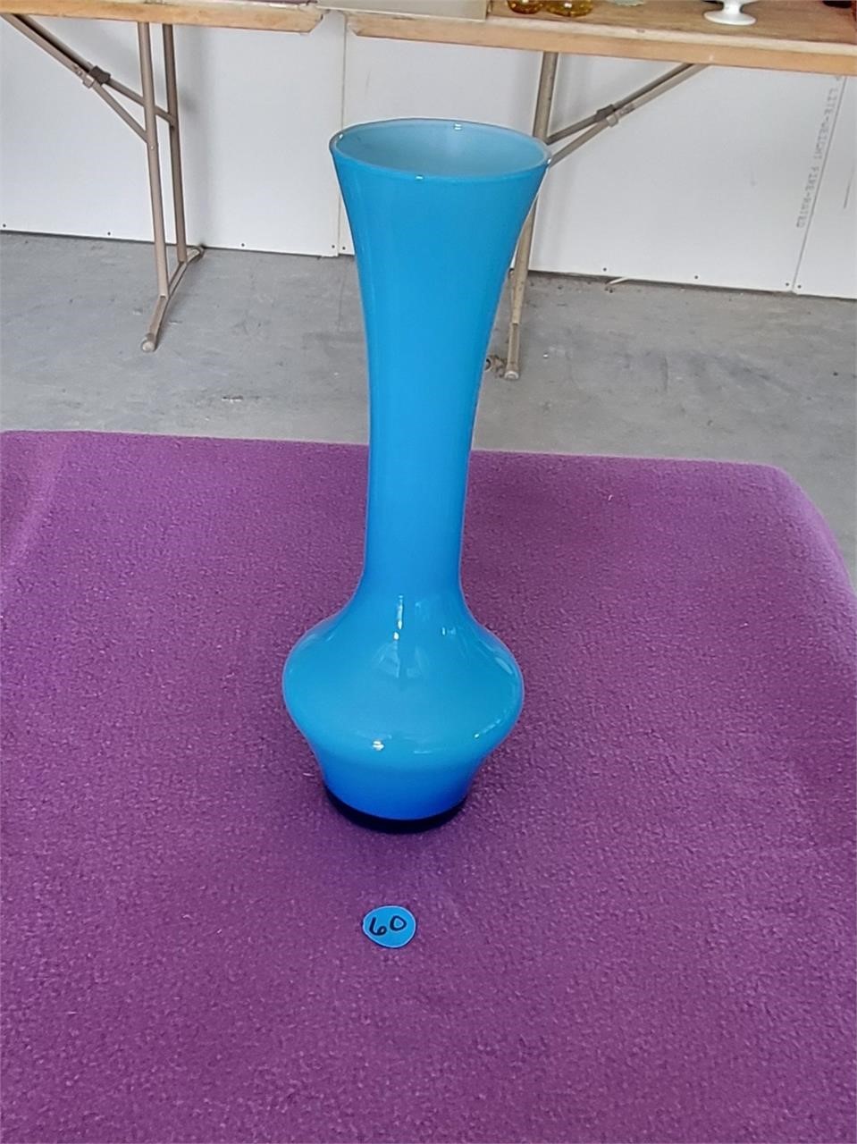 10 Inch Blue Vase