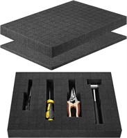6 Pack Foam Inserts PreCut Grid Cubed Case Cushion