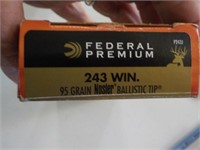 Box of federal 243 Win. 95 GR