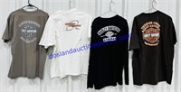 Lot of (4) Size XL Harley Davidson Shirts