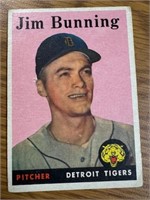 1958 Topps #115 Jim Bunning MLB Tigers