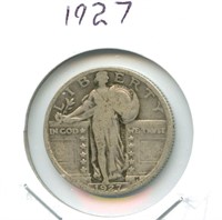 1927 Standing Liberty Silver Quarter